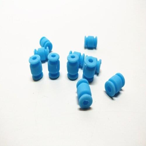 100PCS Fitting hole diameter 6mm black and blue color AV shock ball UAV intelligent aerial shock absorber silicone shock ball