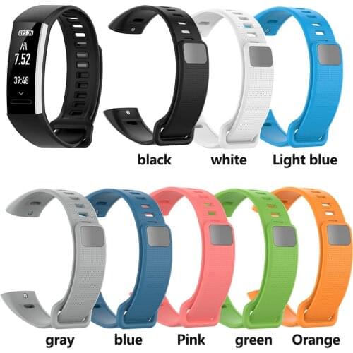 Silicone Watchband Strap For Honor Band2 Band2 Pro Watch Soft Fashionable Replacement Wristband Strap for Huawei Band 2 Pro