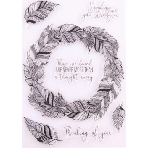 Wreath Silicone Clear Seal Stamp DIY Scrapbooking Embossing Photo Album Decorative Paper Card Craft