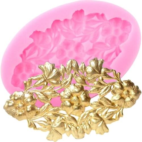 Sugarcraft Flower Border Silicone Molds DIY Cupcake Topper Fondant Cake Decorating Tools Candy Clay Chocolate Gumpaste Molds