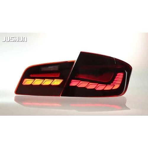 LED Taillight For BMW F10 F18 520 525 530 535i Back Rear Lamps Smoke Black With Sequential Dynamic Turning Light Smoke Black