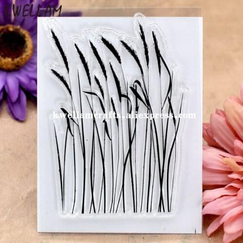 Reed Scrapbook DIY photo cards rubber stamp clear stamp transparent stamp 10.5x7.5cm KW8012070
