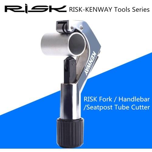 RISK Bicycle 6-42mm Large Caliber Tube Cutter Fork Handlebar Seatpost Metal Cutter Aluminum Alloy Steel Pipe Cutter Tool