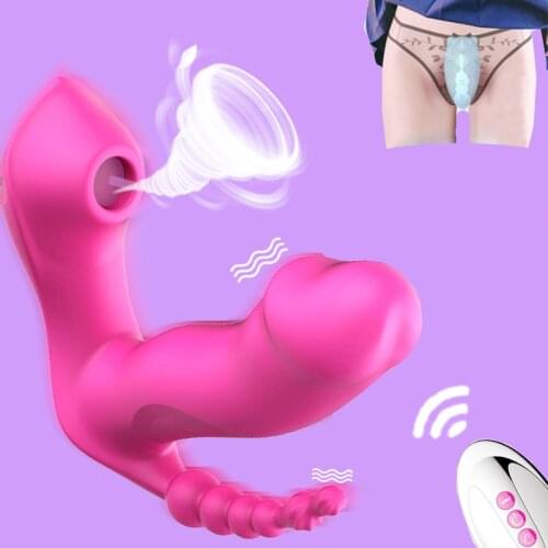 Vibrators Sex Tools for Couples Sex Position Erotic 7 Mode Vibrating Sucker Anal Vagina Clitoris Stimulator Adult Female Sex Toy