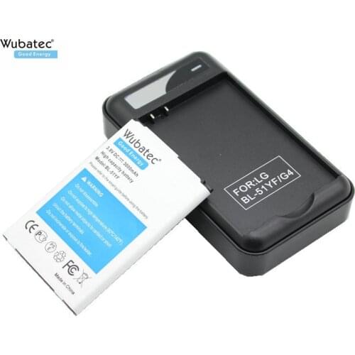 Wubatec 1x 3000mAh BL-51YF G4 Battery + Charger For LG G4 H810 H812 H811 H815 H818 US991 LS991 VS986 VS999 F500L F500K F500S
