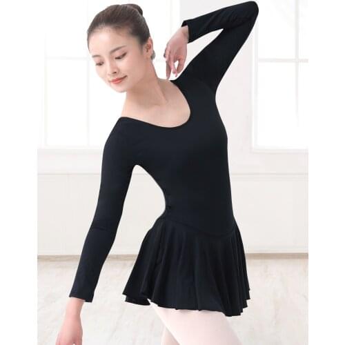 Adult womenGymnastic Ballet Leotard Tutu Dress Princess Ballerina Dresses Fancy Dancewear Dance Costume with Chiffon Skirtcotton