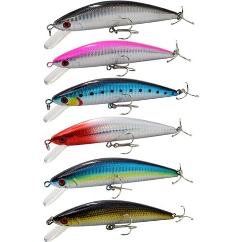1Pc 13cm/35g Minnow Fishing Lure Sinking Minow Fishing Lures Artificial Hard Fishing Bait Sinking Crankbait Tackle Treble Hook