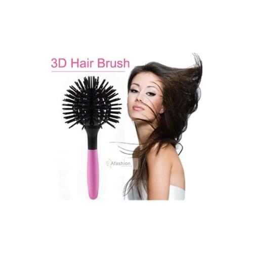 1pc 3d bomb curl Hair Brush spherical curler styling tools Human Detangling escova de cabelo tangle Comb care Free shipping