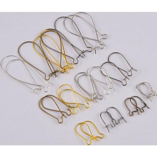 1000pcs U-shaped 16mm 25mm 38mm earring hooks ear hook earring findings jewelry accessories