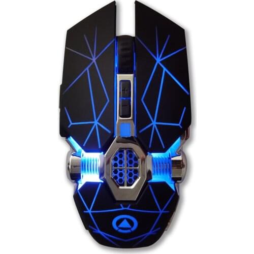 2.4GHz Wireless Mouse 6D USB Wireless Optical Rechargeable Gaming Mause 1600DPI Backlit Ergonomic Mice For Laptop Desktop PC
