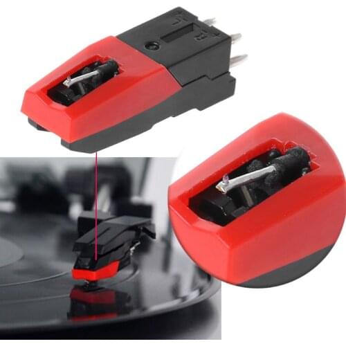 4Pcs Gramophone Record Magnetic Cartridge Stylus With LP Vinyl Needle Kit Universal