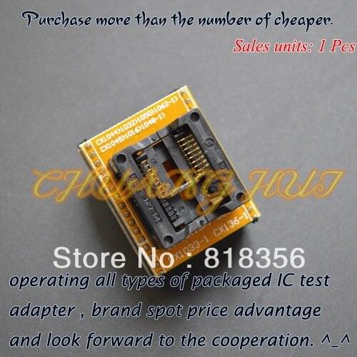 300mil SOP16 to DIP8 Adapter for SUPERPRO5000E/5000 CX1044 CX1032 CX1050 CX1062-1 adapter module can be used after modification