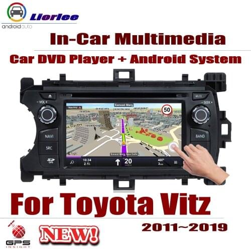 Car Android System RockChip PX5 1080P IPS LCD Screen For Toyota Vitz / Yaris (XP130) 2011-2019 DVD GPS Player Navigation