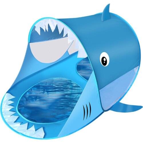 Baby Beach Pop Up Tent Children With Pool Shark Portable Windproof Sun Shelter Tent Sunshelter Outdoor Camping Beach Tent