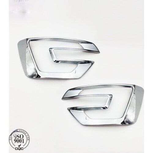 For Ford 16-17 Explorer Refitting Front Bumper Fog Lamp Electroplating Decorative Frame Special Fog Lamp Cover
