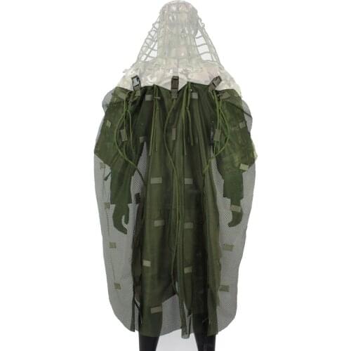 Breathable Mesh Nylon Ghillie Cape for Sniper Ghillie Suit Mesh Nylon, for Hunting, Airsoft, Wildlife Photography, Halloween