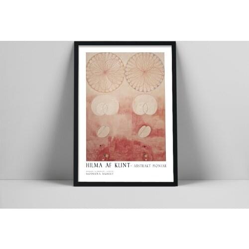 Hilma af Klint Pink abstract poster, af Klint print, Abstract art print, Swedish art, Scandinavian poster, Hilma af Klint, Moder
