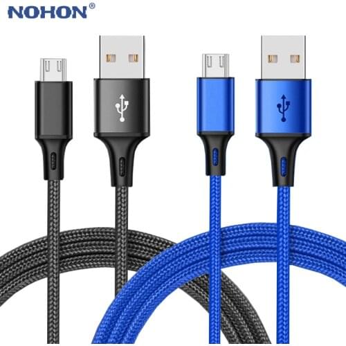 25cm 50cm 1m 2m 3m Micro USB Charger Cable For Samsung Xiaomi Huawei LG Nylon Fast Data Sync Charging Android Origin Long Wire