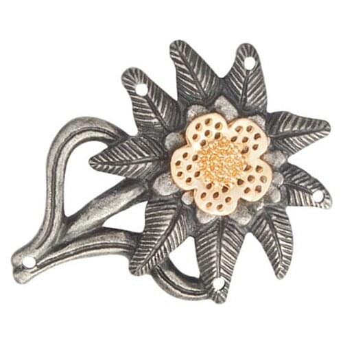 German Army ELITE Edelweiss Mountain Troops Ancient Simple color Flower brooches Badges for Hats Jackets Accessories For Women