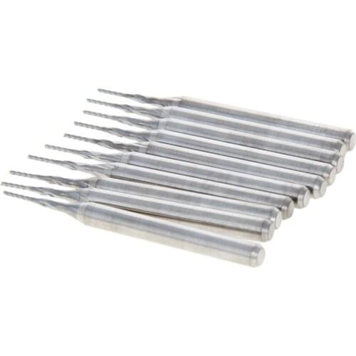 New 5PCS/10PCS Thread Corn Milling Cutter Head 0.5mm~1.3mm Shank 3.175mm Cemented Carbide 38mm Machine Tool Bit Milling Cutter