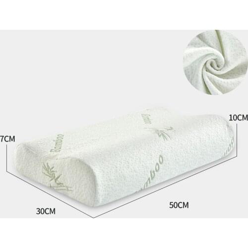 Bamboo Fiber Memory Foam Pillows Sleeping Healthcare Therapy Cervical Pillow Orthopedic Pillow Bedding Almohada Ortopedica