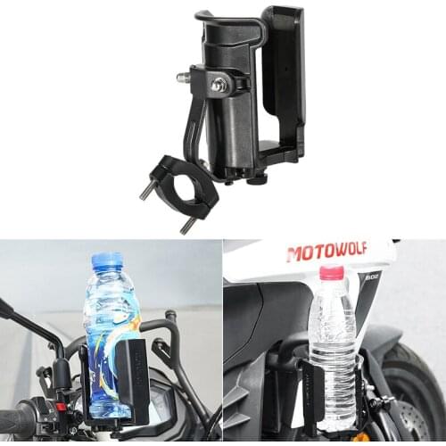 Crash Bar Water Bottle Motorbike Guard Drinking Cup Bracket Holder FOR BMW KAWASAKI YAMAHA Honda Motorcycle Bike Accessories