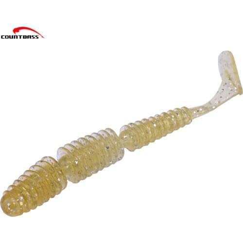 5pcs 110mm 4.4'' Countbass Soft Bait, Freshwater Fishing Lure, Swim Jointed Worm, Free shipment