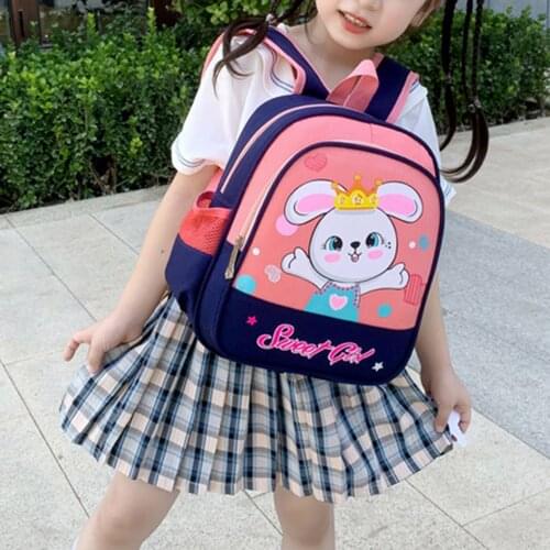 Children Backpacks Baby Girls Boys Kids Cute Cartoon Rabbit Animal Backpack Toddler School Kindergarten Cartoon Bag Backpack