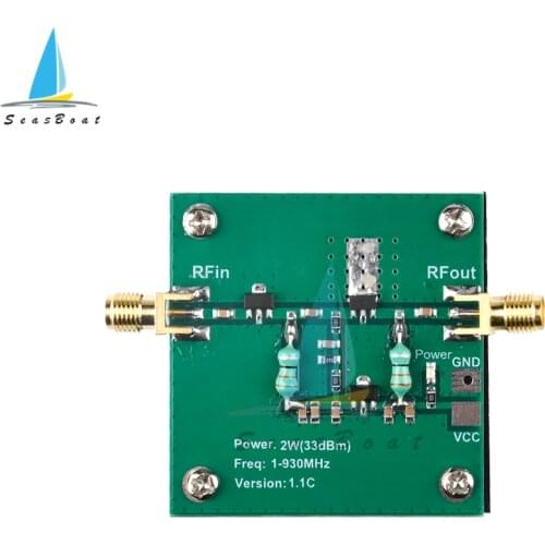 DC 12V 1-930MHz 2W 33dBm RF Broadband Power Amplifier Module For Radio Transmission FM HF VHF