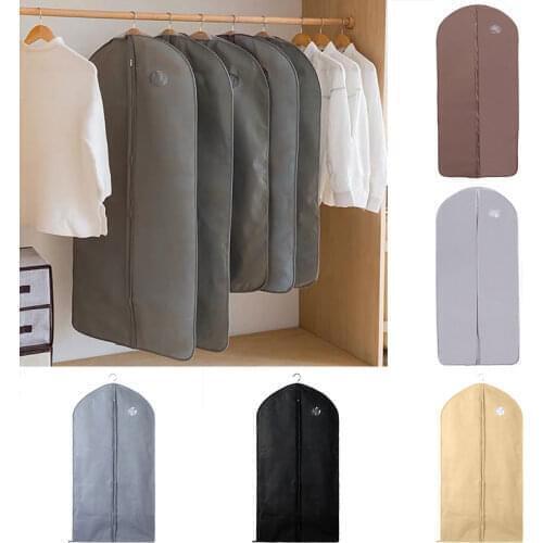Foldable Dustproof Clothing Covers Suit Coat Protector Case Organizer Dust Cover Clothes Hanging Bags Wardrobe
