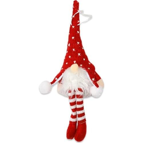 Glow Christmas Gnome LED Light Hanging Pendant Party Xmas Tree Window Ornament Home Decor