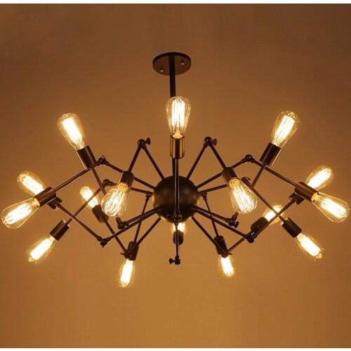Vintage Industrial Spide Parlor Pendant Lights Loft Decor Coffee shop Pendant Lamp Dining Room Hanglamp Home Light Free Shipping