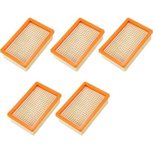 Replacement Vacuum Filter for Karcher WD 4 / WD 5 / MV 4 / WD 5P Vacuum Cleaner Parts, 5 Pack