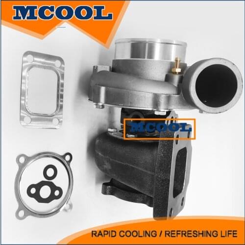 FastDeliver GT3582R GT3582 T3 Flange .63AR 4 Bolt Water Cooled Turbo Charger .70 4 Bolts Anti-Surge Universal Turbocharger 600HP