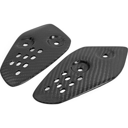Motorcycle Carbon Fiber Heel Guard Rearset Foot Peg Mount Plates for YAMAHA MT07 MT 07 FZ-07 2013 2014 2015 2016 2017 2018