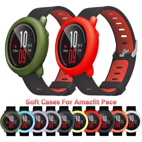 New Soft Cases For Huami Amazfit Pace Silicone Frame Watch Shell Protective Cpver For Xiaomi Smart Watch Cover Amazfit Pace