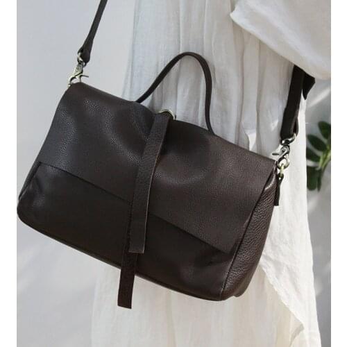 2021 new retro art motorcycle bag leisure shoulder bag cowhide female bag