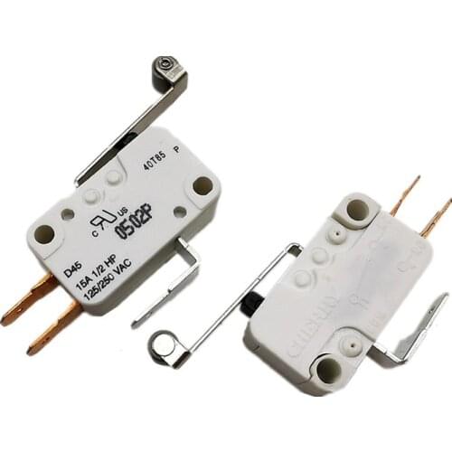 1PC Cherry Micro Switch D45 Long Handle With Roller Limit Switch 15A 250VAC