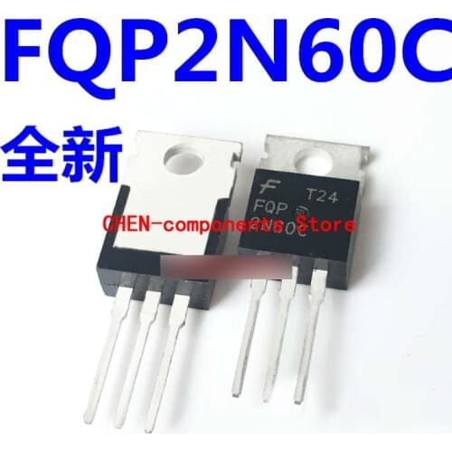 10pcs Brand new FQP2N60C 2N60C TO-220 iron head