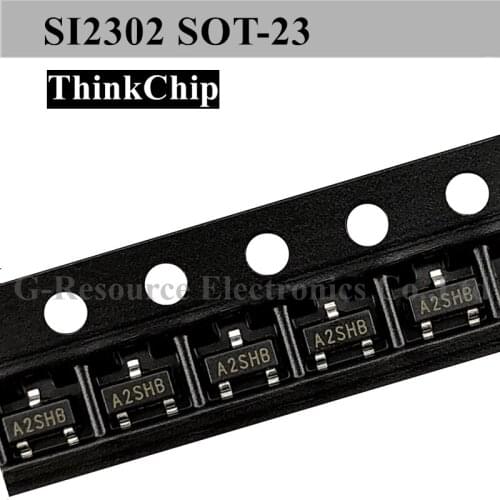 1000 pcs) SI2302 SOT-23 2302 SMD Field Effect Transistor n-Channel MOS-FET 2.3A 2.8A 3A (Marking A2SHB)