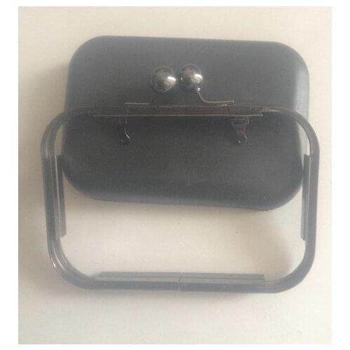 16 x 10 cm Gunmetal Purse Frame with plastic boxes