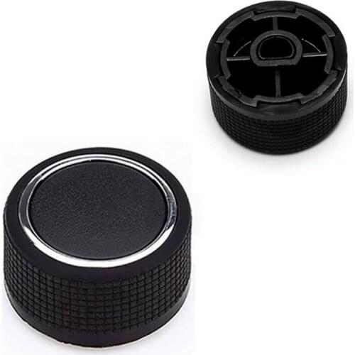 2Pcs Black Auto Car AC Audio Radio Air Conditioner Adjust Button Knob Switch For Chevrolet GMC Car-styling