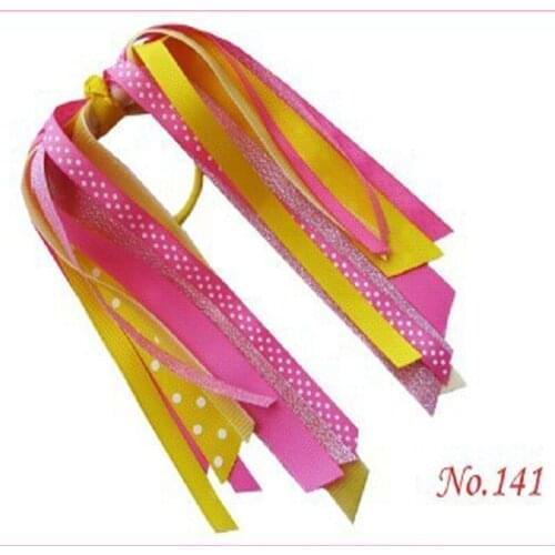 30 BLESSING Girls Hair Bow A- Ponytail Streamers