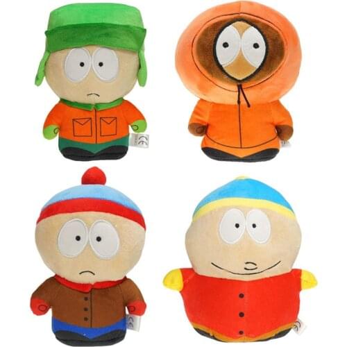 4pcs/lot 18-20cm Game-Doll The South Parks Plush Toys Stan Kyle Kenny Cartman Plush Soft Stuffed Doll Toys for Baby Best Gifts