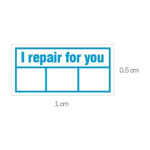 50000pcs/lot 1x0.5cm I repair for you warranty label stickers tamper evident seal lables, Item No. V26