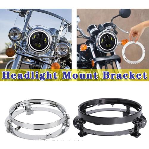 7 Inch Round Headlight Ring Mount Bracket for Harley Davidson Headlamp Mounting Clamp Holder For Jeep Wrangler JK