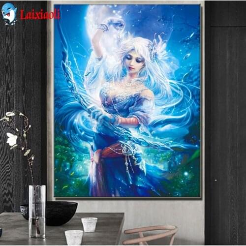 Anime elf 5d,Diamond painting girl fairy Archery 5D DIY Full drill,Cross Stitch Diamond Embroidery Diy custom photo mosaic art