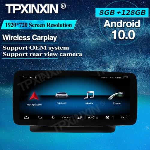 For Mercedes Benz GLC-class X253 class V W446 2016-2019 Android 10 128 8RAM Car GPS Navigation car AutoStereo Radio Stereo AHD