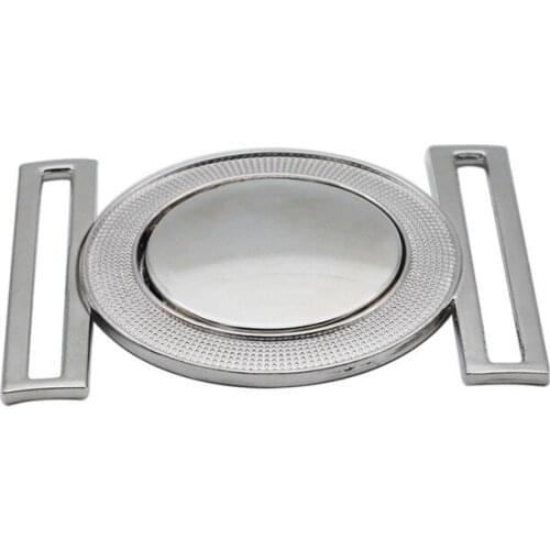 DIY Leather craft Hardware 50mm Belt buckle Metal Round Shape DIY Overcoat Dress Waist Garment Accessories sewing belt buckle