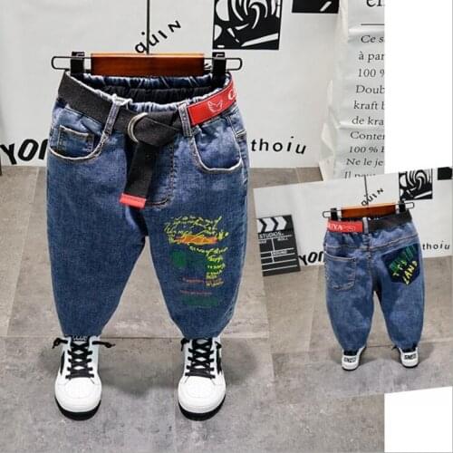 New Fashion Boys Pants Kids Jeans For Boys Jeans Kids Cotton Casual Clothing Children Trousers 2-7years